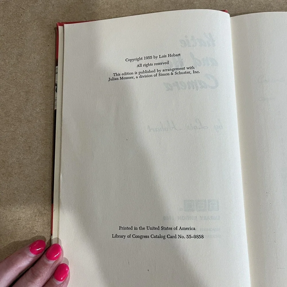 Katie And Her Camera Book By Lois Hobart Copyright 1955 Rec Library Edition VTG